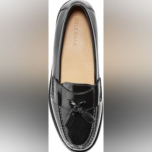 Cole Haan Black Pinch Shawl Bow 14 D